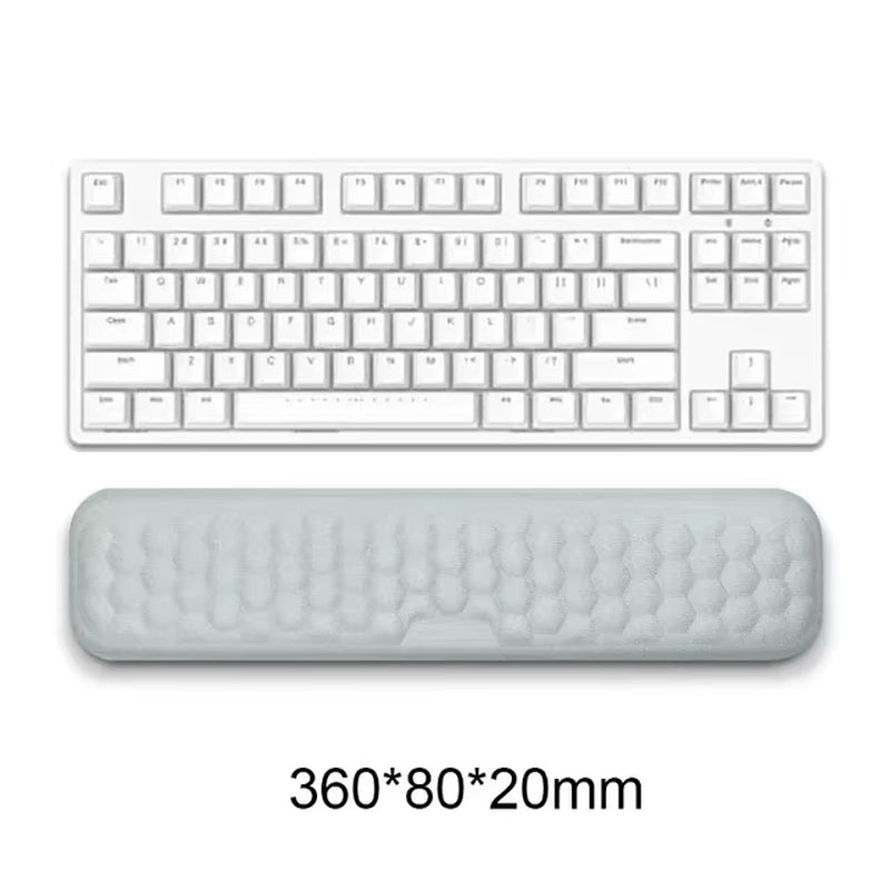 Ergonomic Memory Foam Keyboard Wrist Rest Pad for Gaming Desks