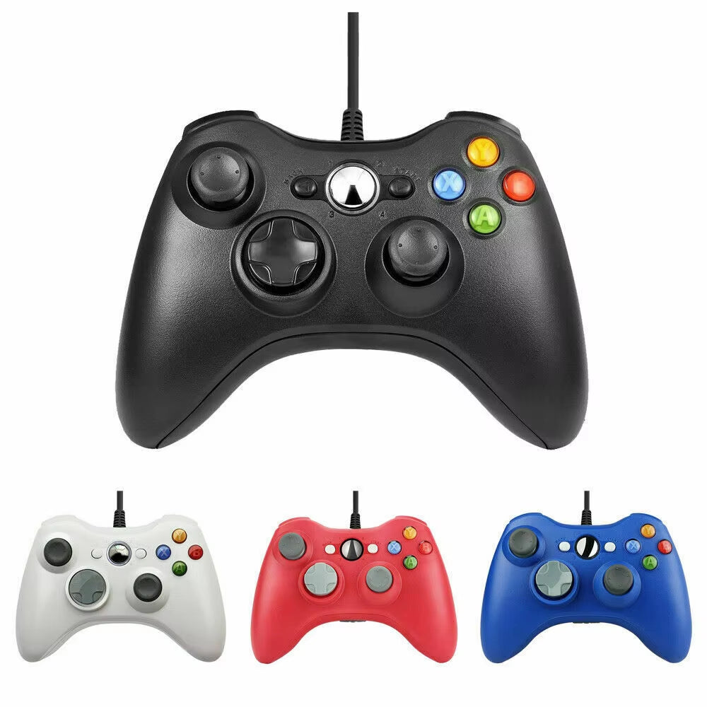 USB Wired Gamepad for Xbox 360 and Slim - Compatible Controller for Windows 7/8/10 and Steam Games