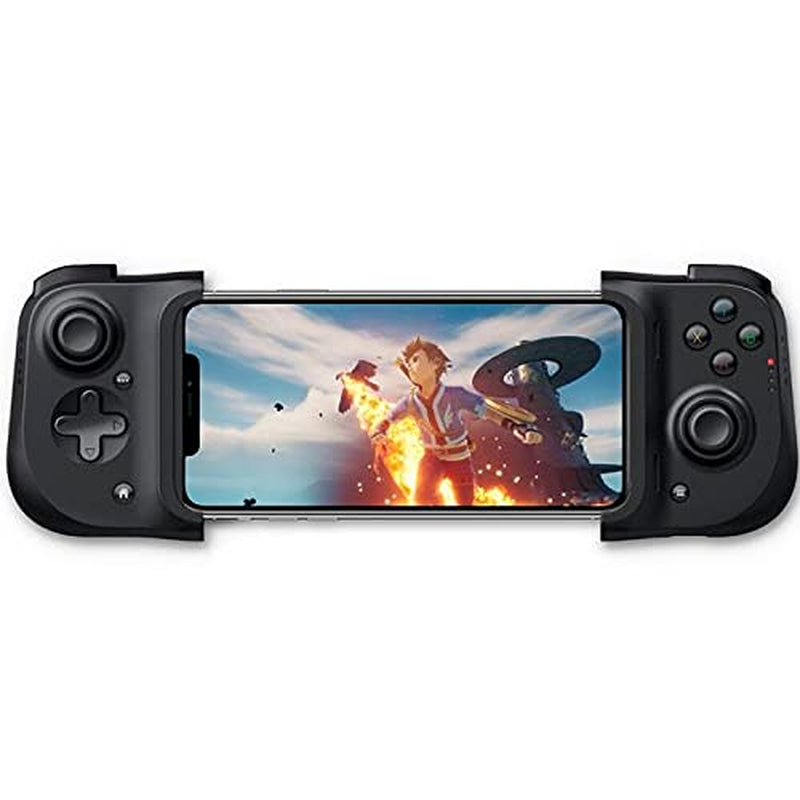 Kishi Mobile Game Controller for iPhone iOS - Compatible with iPhone Models X, 11, 12, 13, and 13 Max - Supports Apple Arcade, Amazon Luna, Google Stadia - Lightning Port Passthrough - MFi Certified