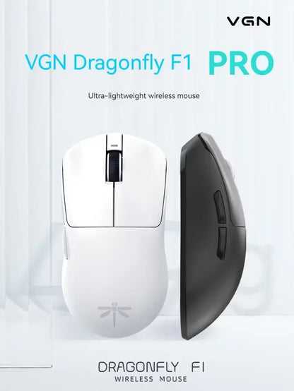 VGN Dragonfly F1 Wireless Gaming Mouse with PAW3395 Sensor and Nordic 52840 Chip - Dual Mode Customizable Accessories for FPS Gaming