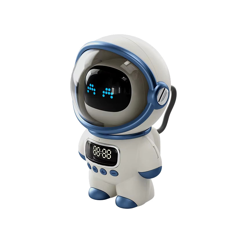 Smart Astronaut Bluetooth Speaker - Portable Stereo with AI Interaction and Alarm Clock - Innovative Gift Option