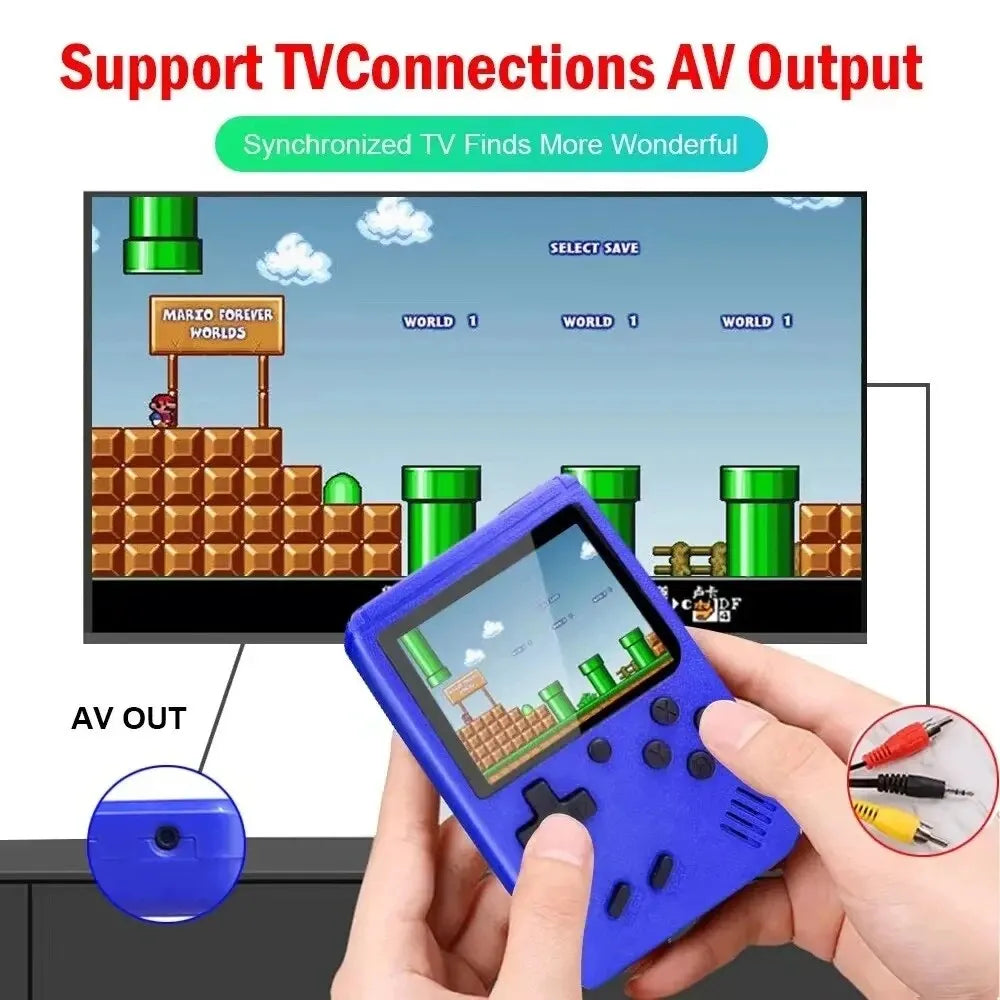 Portable Mini Handheld Retro Video Game Console with 500 Built-in Games and 3.0/2.4 Inch Color LCD Display