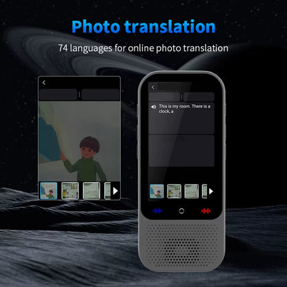 S80 Pro AI Translation Device Real Time Smart Voice Photo Translator 138 Languages 18 Offline Portable Translating