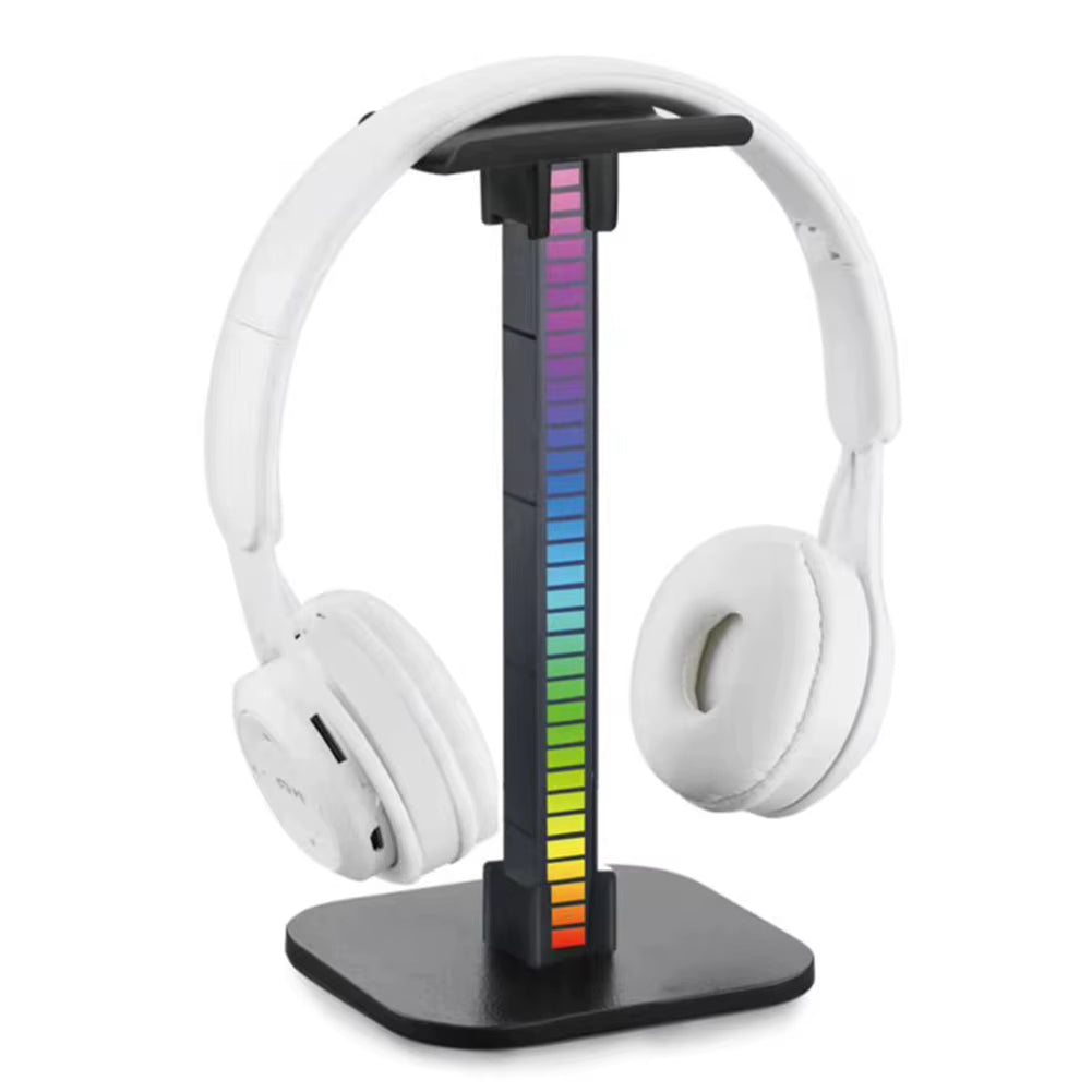 RGB Gaming Headphone Stand - Over-Ear Headset Display Holder for Desk Use