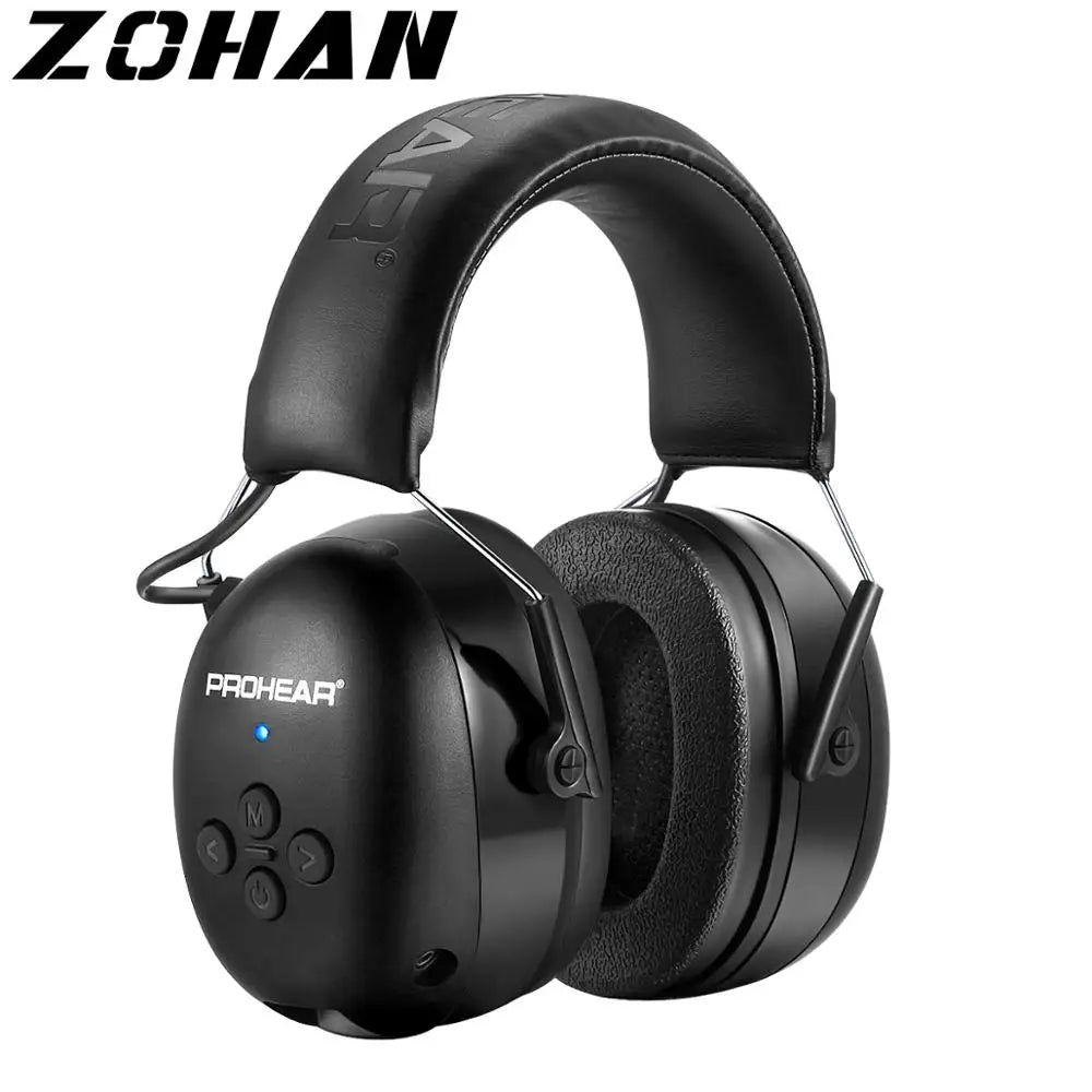 Electronic Headphone 5.0 Bluetooth Earmuffs Hearing Protection Headphones for Music Safety Noise Reduction Charging