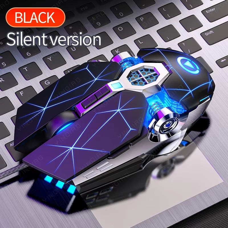 Professional USB Wired Gaming Mouse with 6 Buttons, 3200 DPI, LED Optical, Silent Design for PC and Laptop Gamers