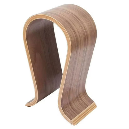 Wooden Headphones Headset Holder Hanger Desk Headset Display Shelf Rack, for Almost All On-Ear Headphones